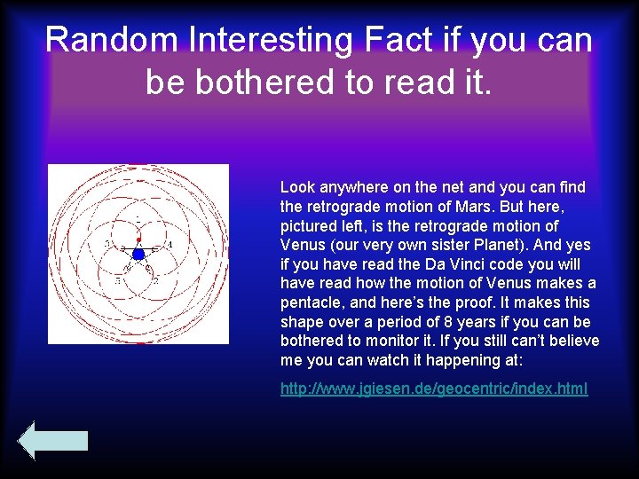 Random Interesting Fact if you can be bothered to read it. Look anywhere on