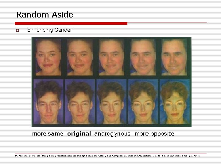 Random Aside o Enhancing Gender more same original androgynous more opposite D. Rowland, D.