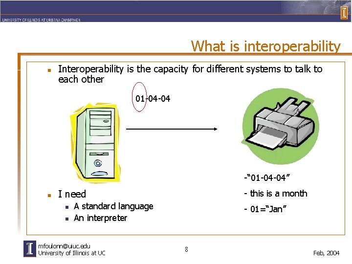 What is interoperability n Interoperability is the capacity for different systems to talk to