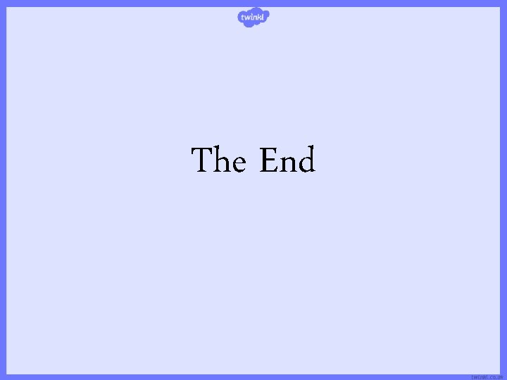 The End 