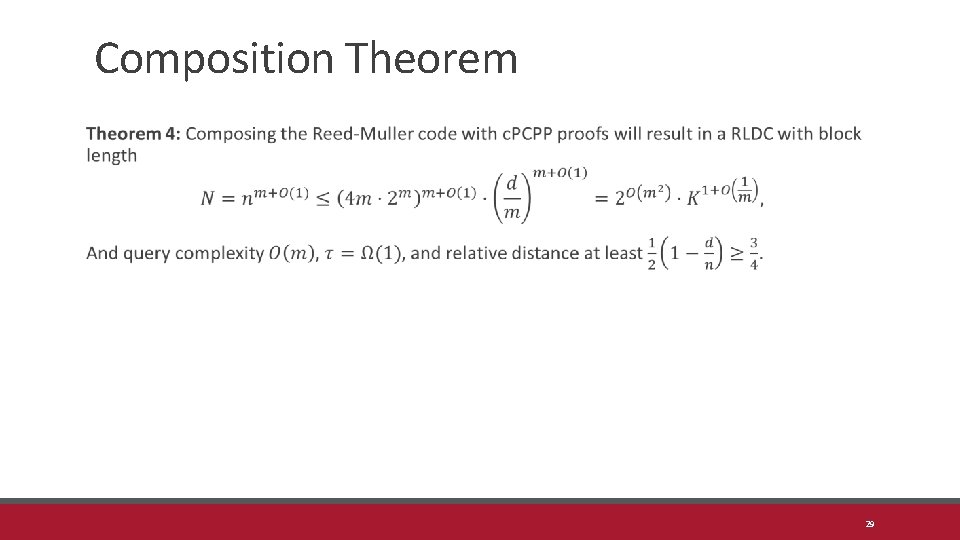 Composition Theorem 29 