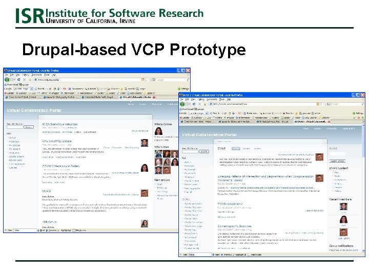 Drupal-based VCP Prototype Drupal-based VCP Prototype