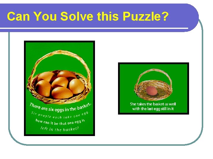 Can You Solve this Puzzle? 