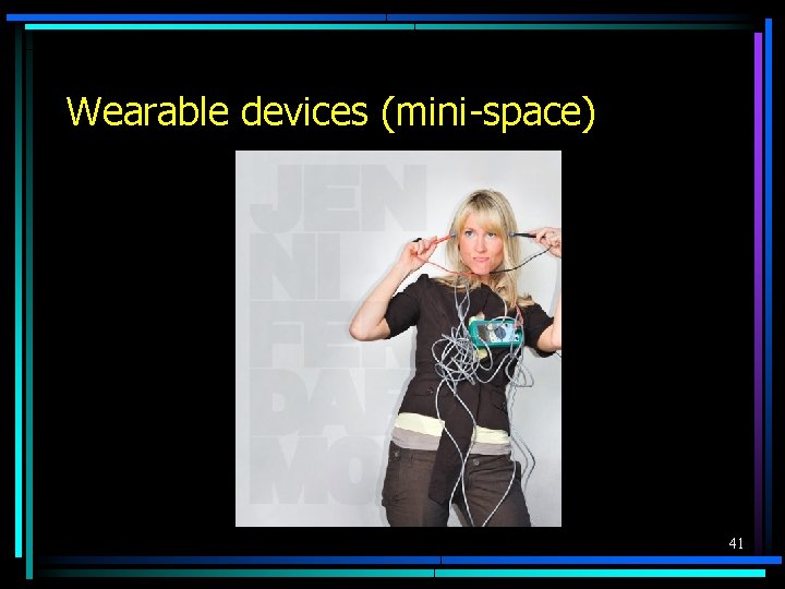 Wearable devices (mini-space) 41 