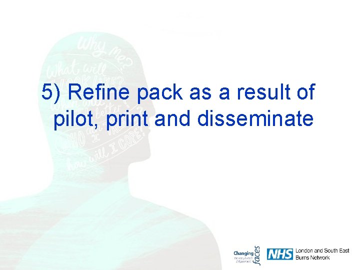 5) Refine pack as a result of pilot, print and disseminate 
