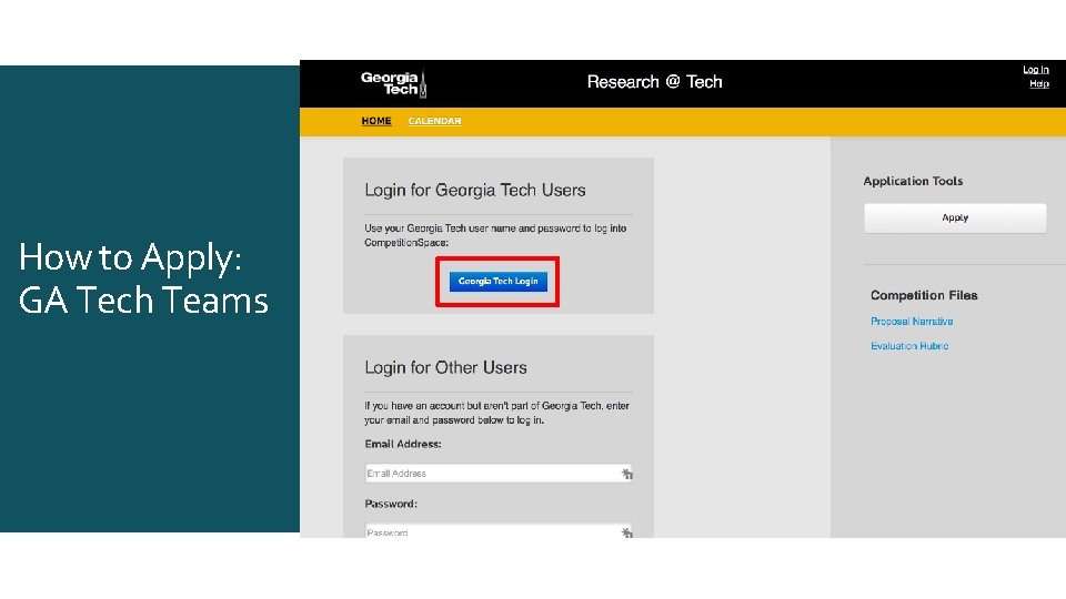 How to Apply: GA Tech Teams 