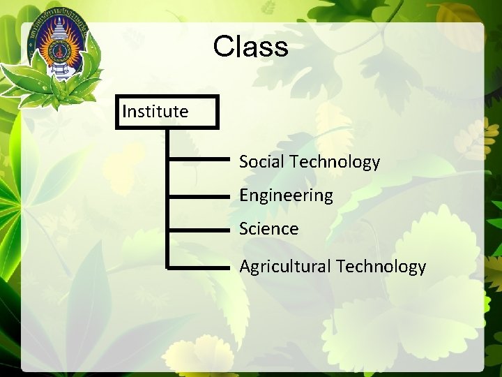 Class Institute Social Technology Engineering Science Agricultural Technology 