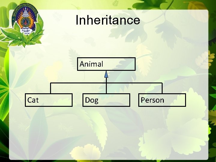 Inheritance Animal Cat Dog Person 