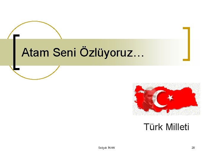 Atam Seni Özlüyoruz… Türk Milleti Selçuk İNAN 28 