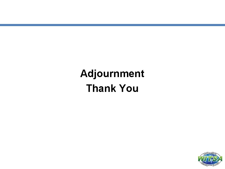 Adjournment Thank You 