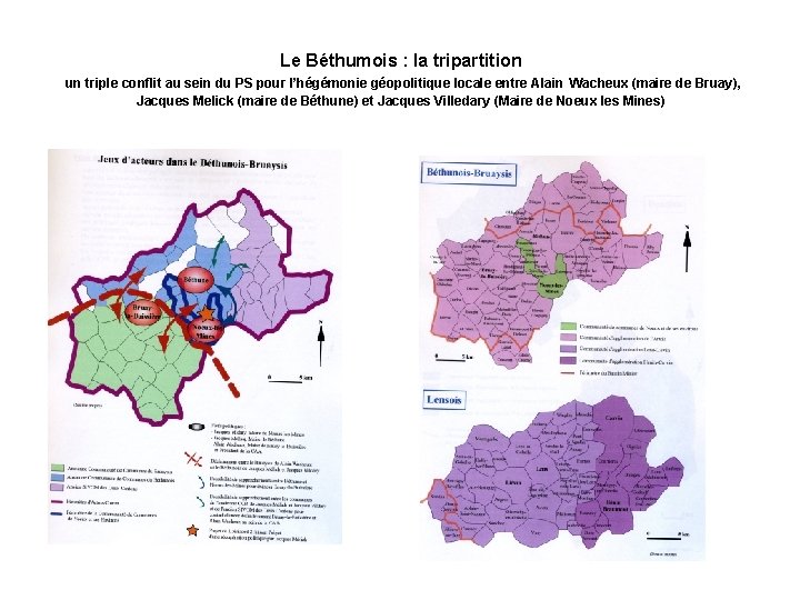 Le Béthumois : la tripartition un triple conflit au sein du PS pour l’hégémonie