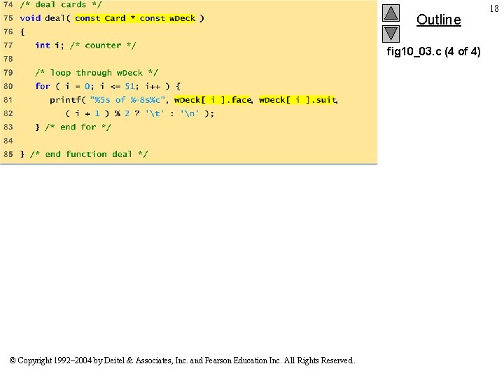 Outline fig 10_03. c (4 of 4) © Copyright 1992– 2004 by Deitel &