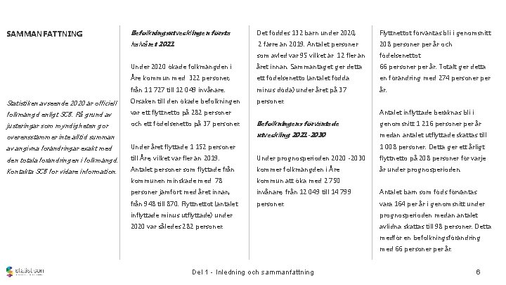 Befolkningsutvecklingen första Det föddes 132 barn under 2020, Flyttnettot förväntas bli i genomsnitt halvåret