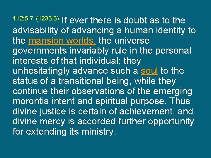 If ever there is doubt as to the advisability of advancing a human identity