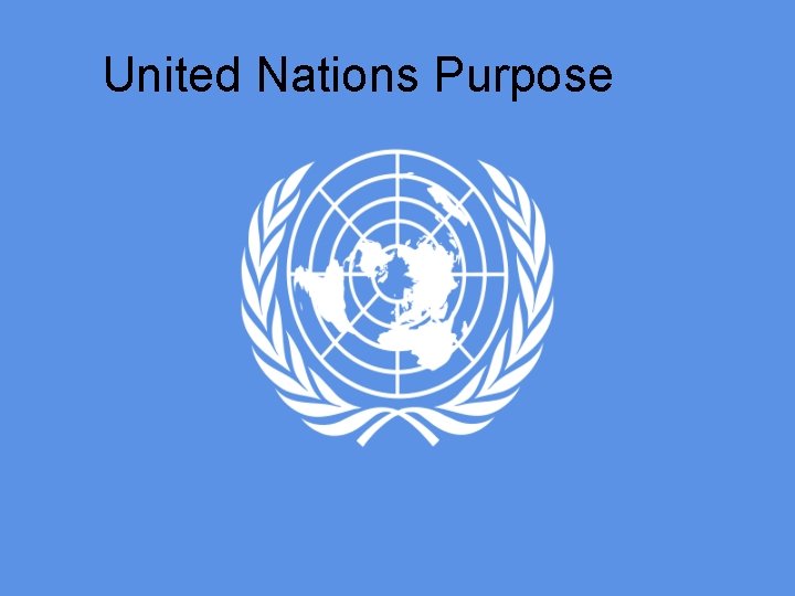 United Nations Purpose 