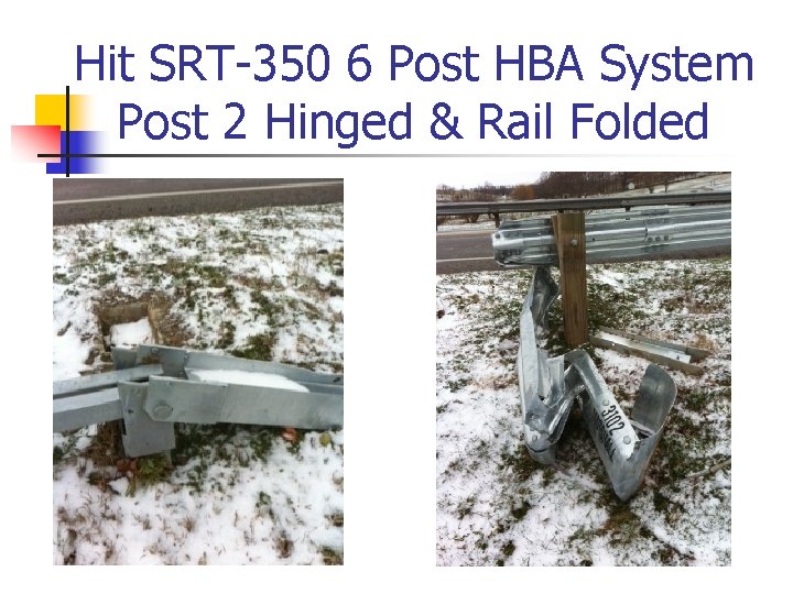 Hit SRT-350 6 Post HBA System Post 2 Hinged & Rail Folded 