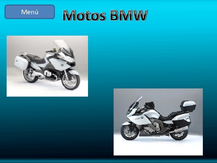Menú Motos BMW 