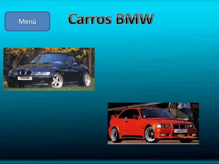 Menú Carros BMW 