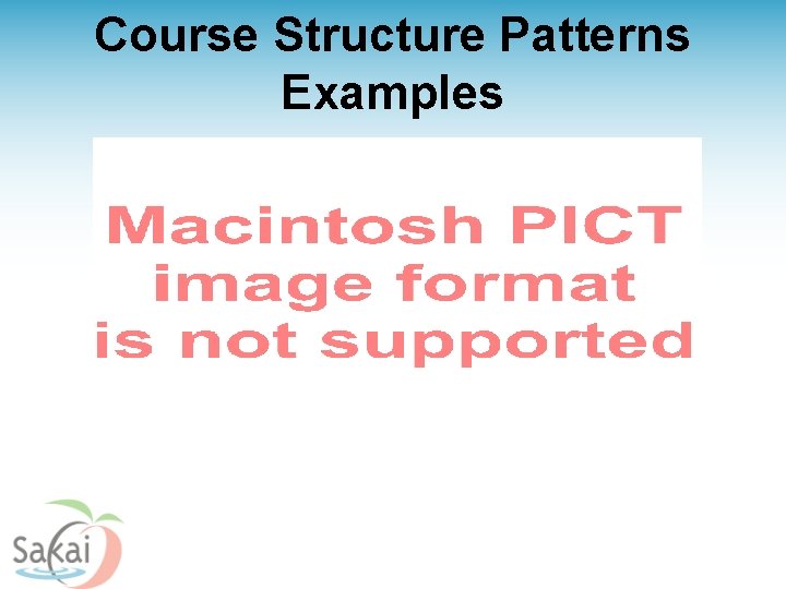 Course Structure Patterns Examples 