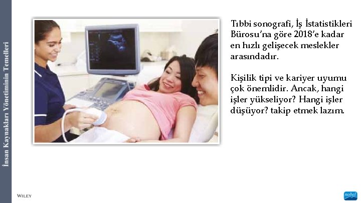 Tıbbi sonografi, İş İstatistikleri Bürosu’na göre 2018’e kadar en hızlı gelişecek meslekler arasındadır. Kişilik