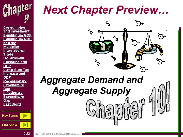 Next Chapter Preview… Consumption and Investment Equilibrium GDP and the Multiplier International Trade Government