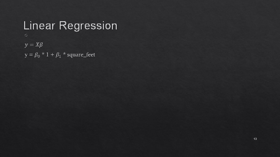 Linear Regression 13 