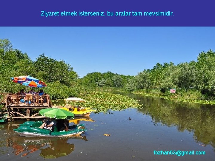 Ziyaret etmek isterseniz, bu aralar tam mevsimidir. fozhan 53@gmail. com 