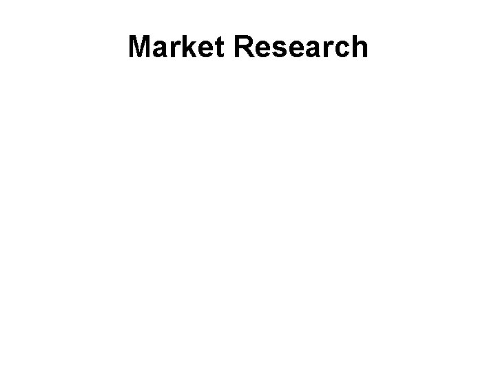 Market Research 