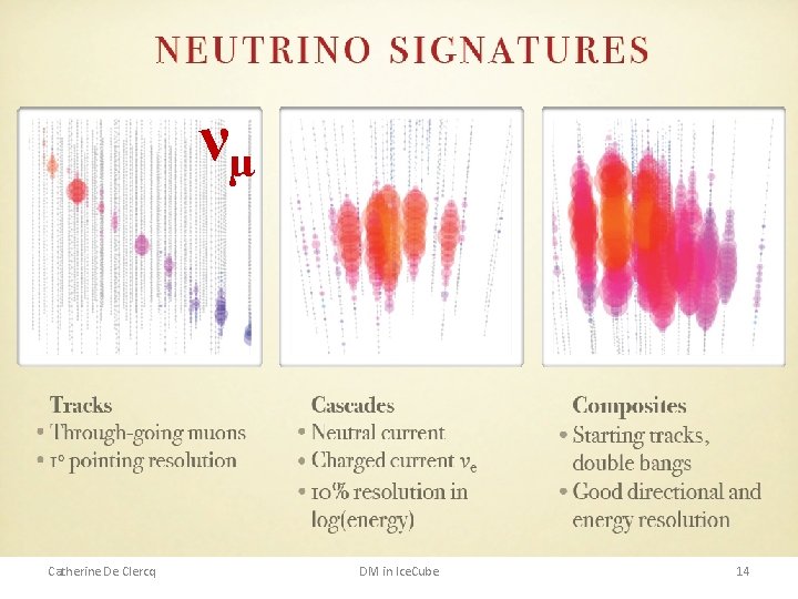 νµ Catherine De Clercq DM in Ice. Cube 14 