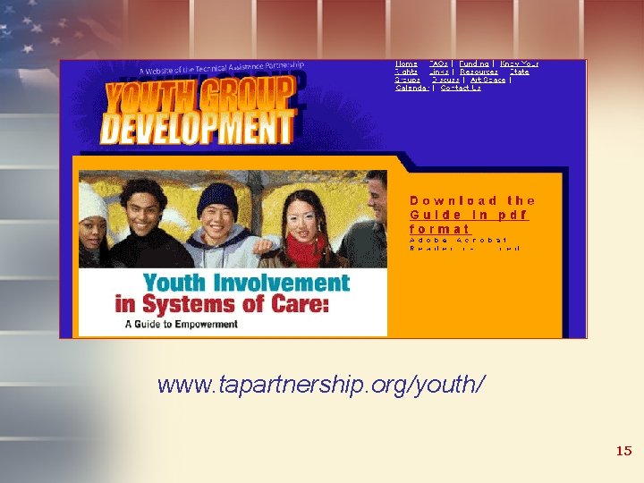 www. tapartnership. org/youth/ 15 