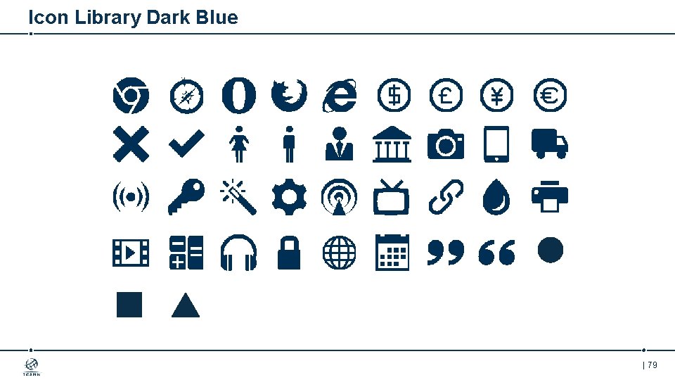 Icon Library Dark Blue | 79 