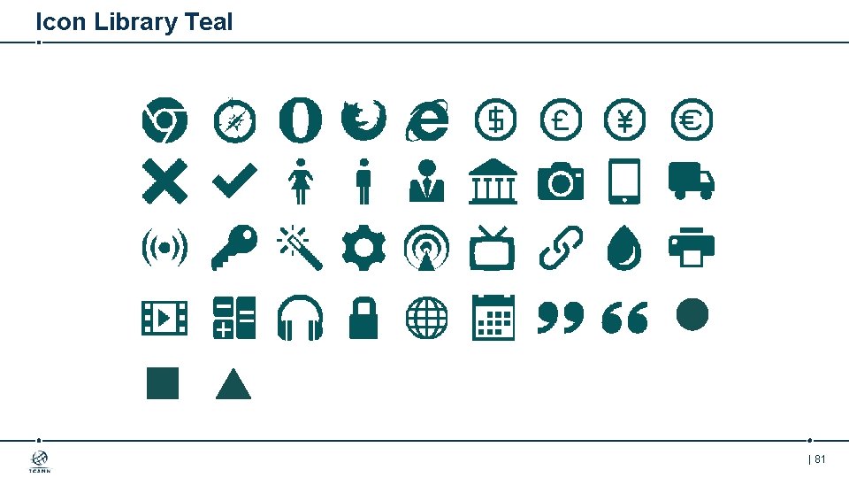 Icon Library Teal | 81 