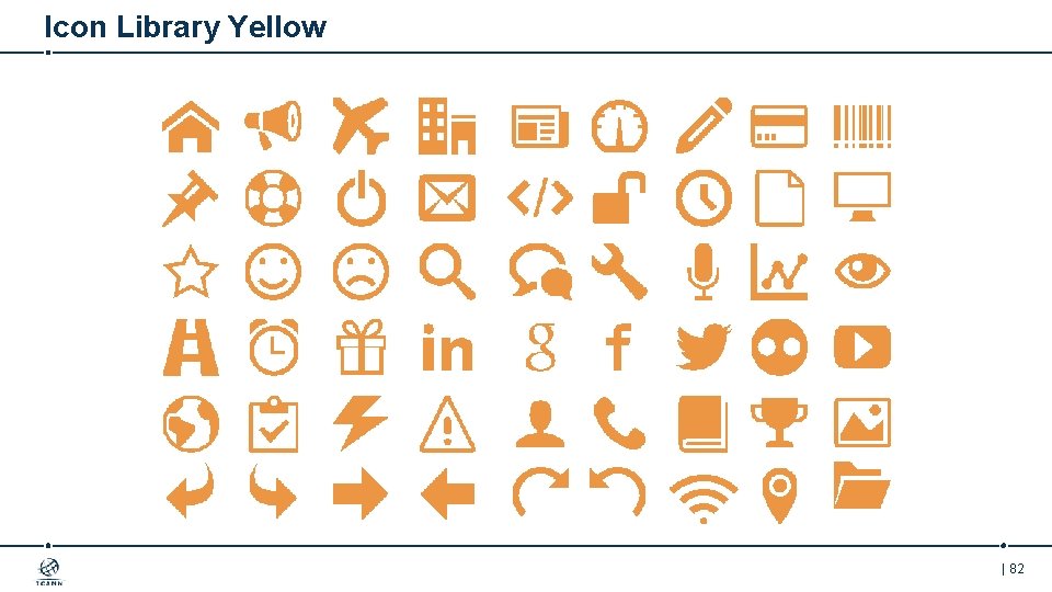 Icon Library Yellow | 82 