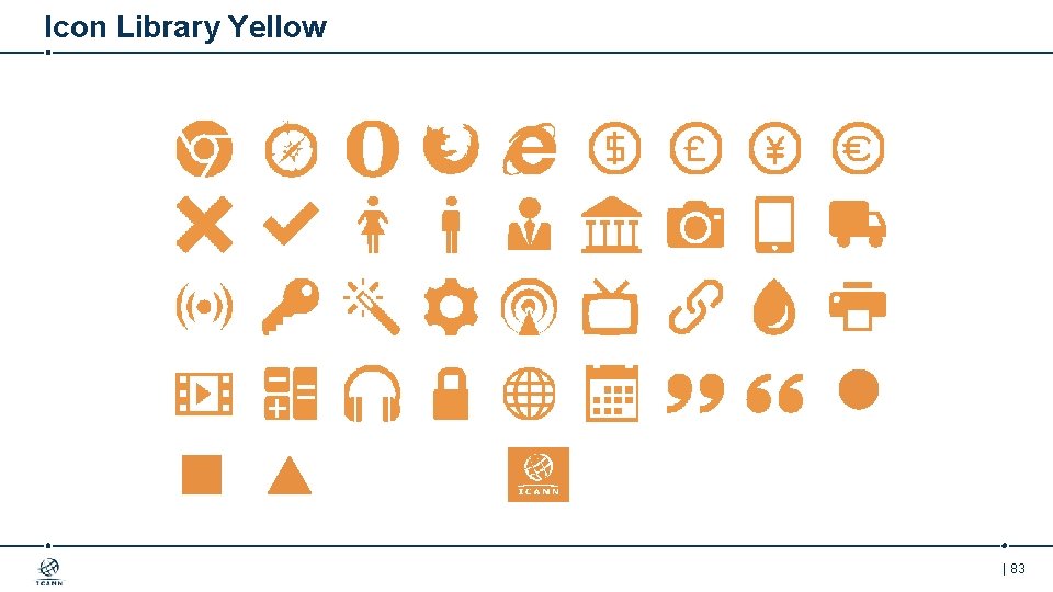 Icon Library Yellow | 83 