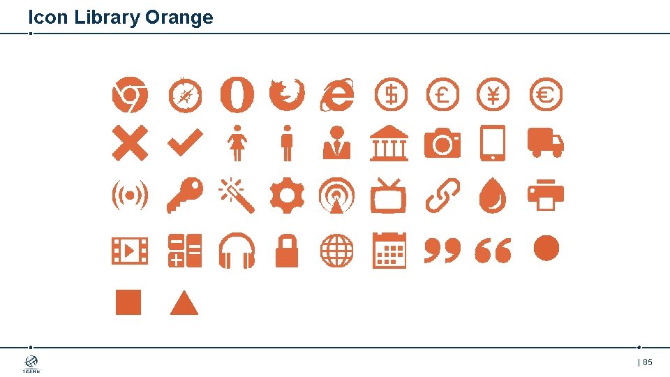 Icon Library Orange | 85 