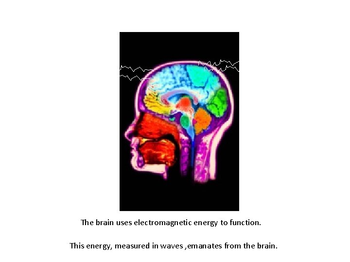 The brain uses electromagnetic energy to function. This energy, measured in waves , emanates