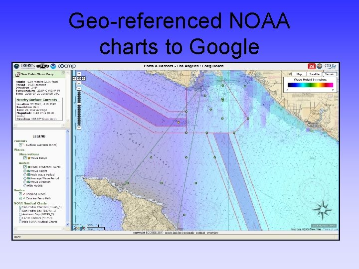 Geo-referenced NOAA charts to Google 
