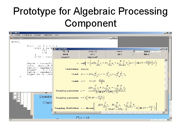 Prototype for Algebraic Processing Component 