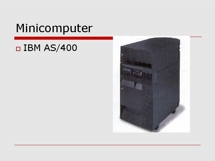 Minicomputer IBM AS/400 