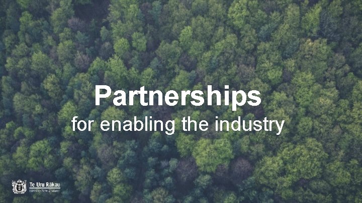 Partnerships for enabling the industry 