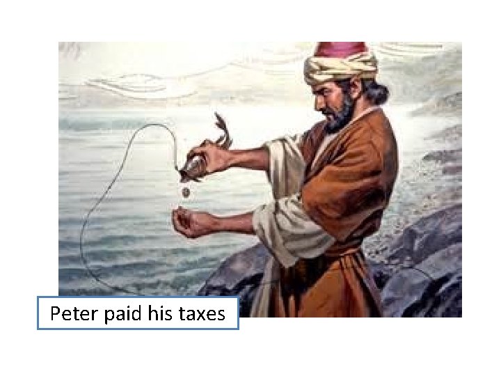Peter paid his taxes 