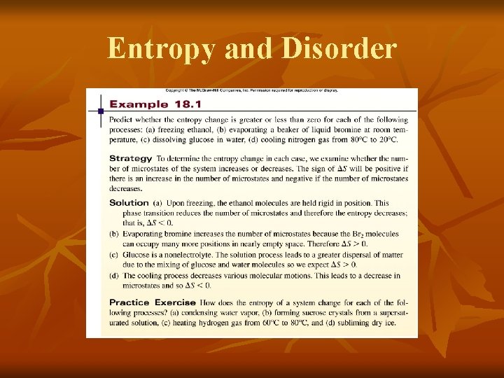 Entropy and Disorder 