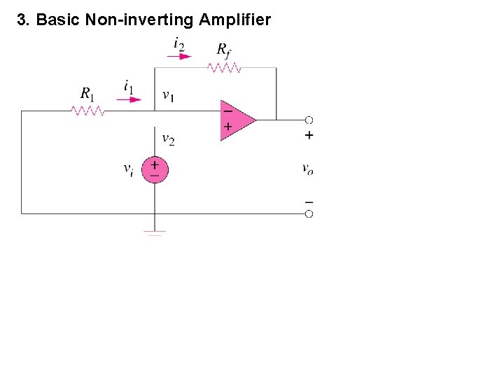 3. Basic Non-inverting Amplifier  3. Basic Non-inverting Amplifier