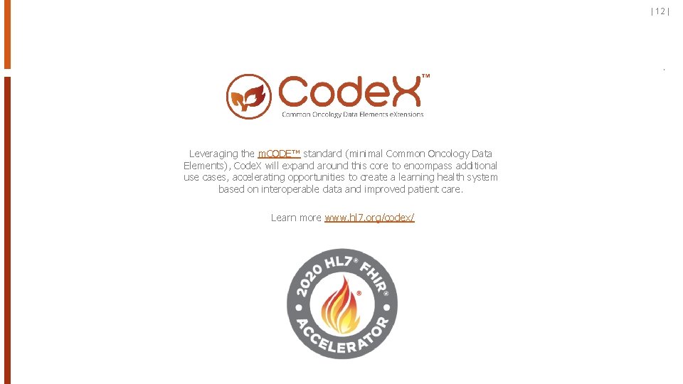 | 12 | Leveraging the m. CODE™ standard (minimal Common Oncology Data Elements), Code.