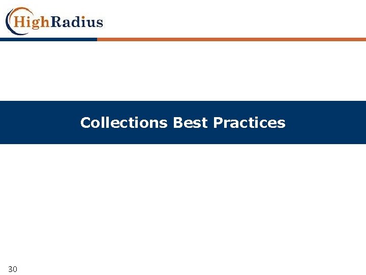 Collections Best Practices 30 