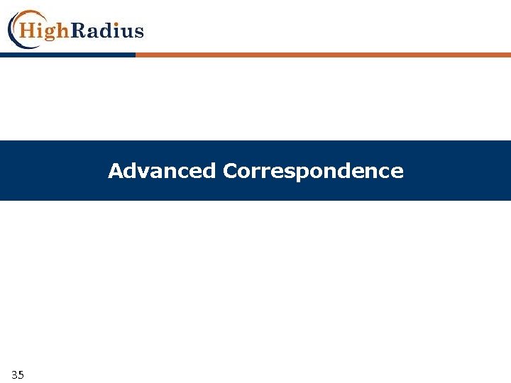 Advanced Correspondence 35 