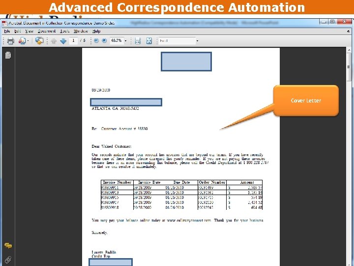 Advanced Correspondence Automation Cover Letter 38 