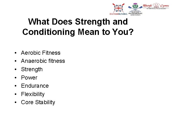 Strength and Conditioning for University Students Rob Cree