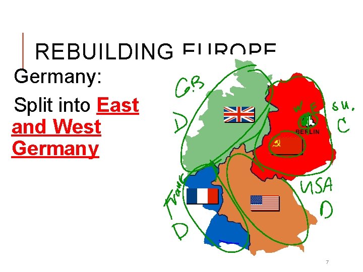 REBUILDING EUROPE Germany: Split into East and West Germany 7  REBUILDING EUROPE Germany: Split into East and West Germany 7