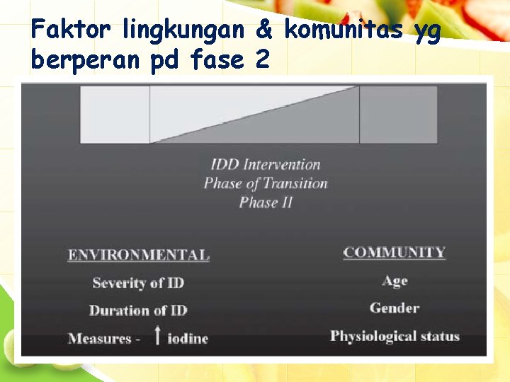 Faktor lingkungan & komunitas yg berperan pd fase 2 13/12/2021 45 